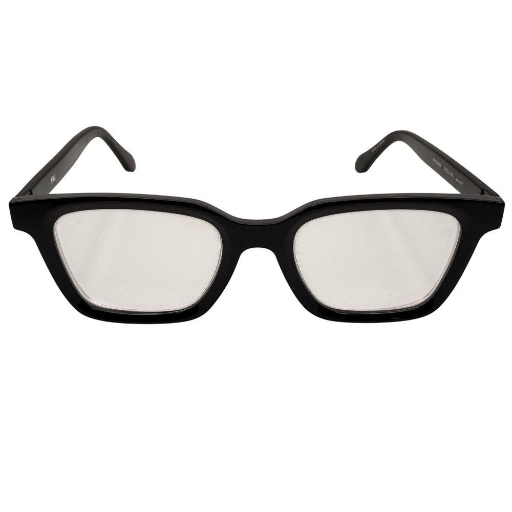 Revel Womens Eyeglass Frames Black Square Rectangular Optical Eyewear Academia
